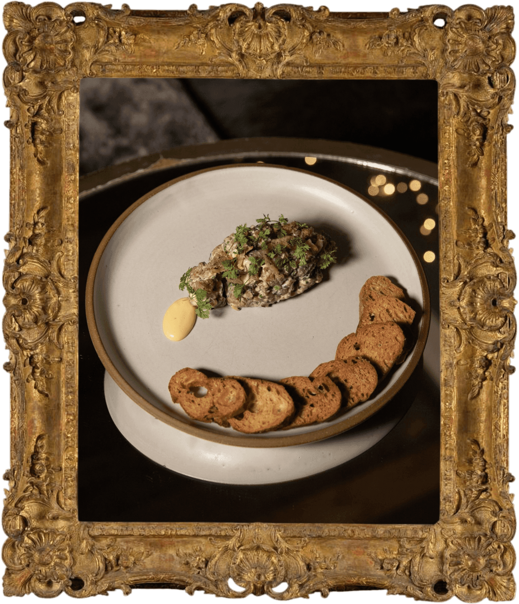 Plated dish