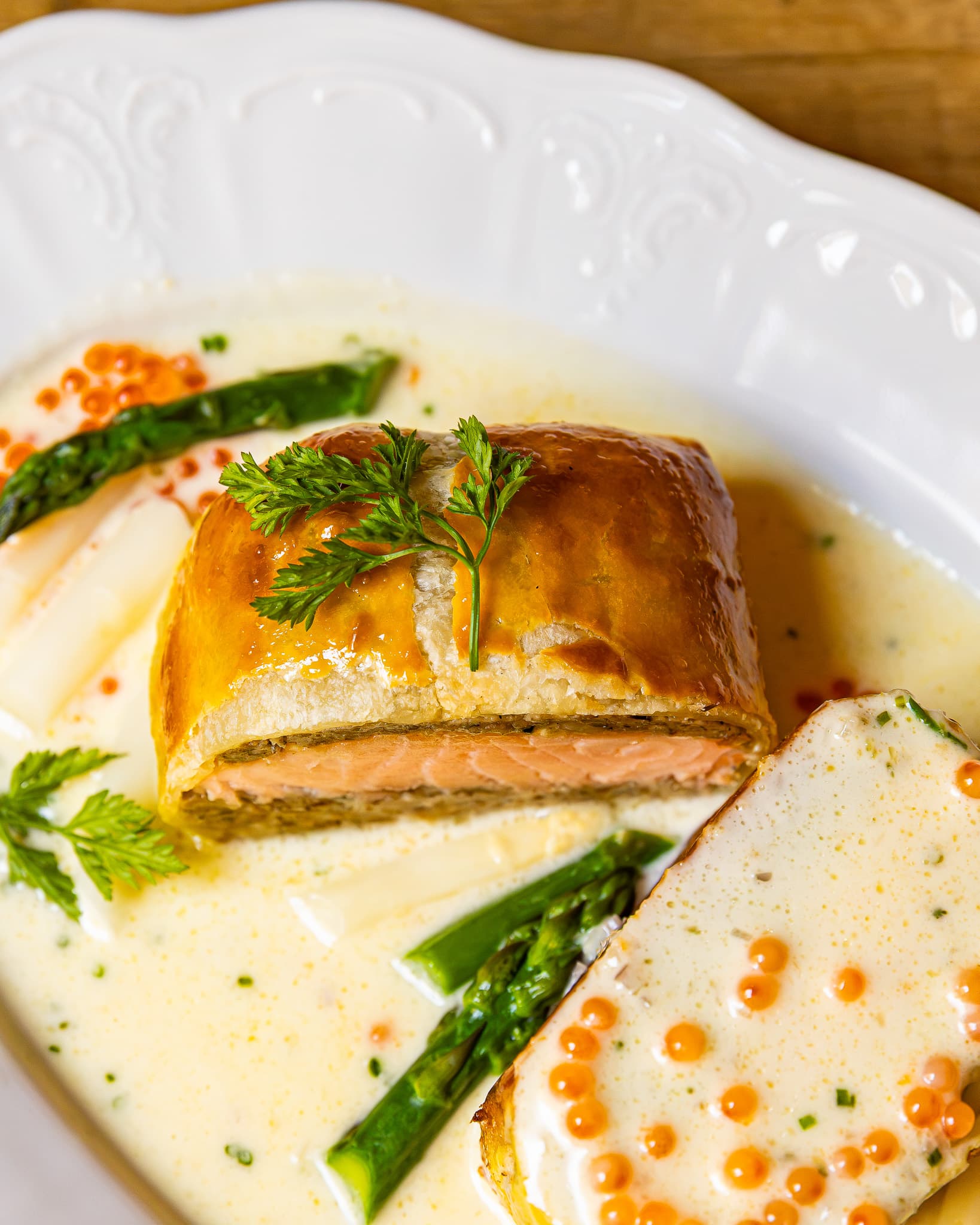 Plated dish